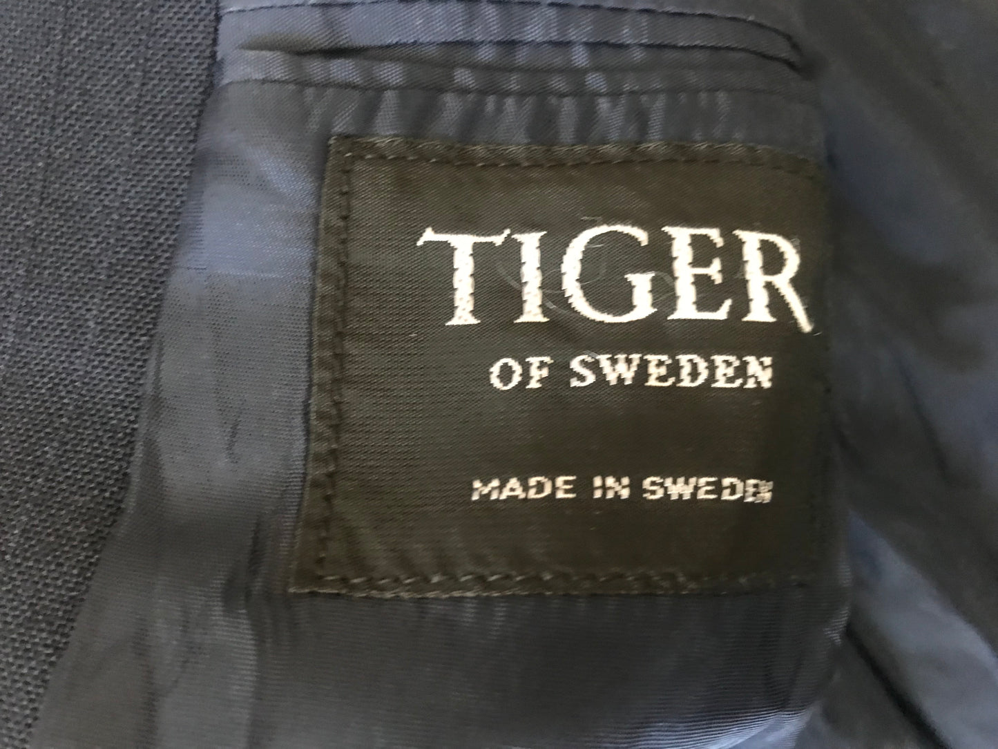 TIGER OF SWEDEN MEN'S BLAZER JACKET SIZE 40 US - 50 EU - NAVY BLUE - MADE IN SWEDEN