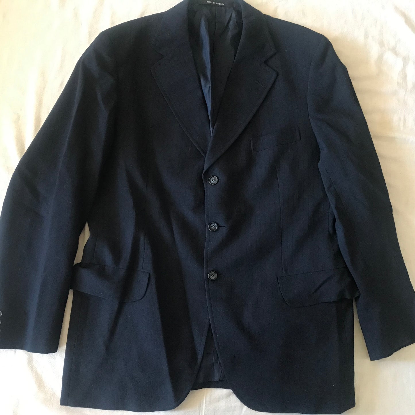 TIGER OF SWEDEN MEN'S BLAZER JACKET SIZE 40 US - 50 EU - NAVY BLUE - MADE IN SWEDEN