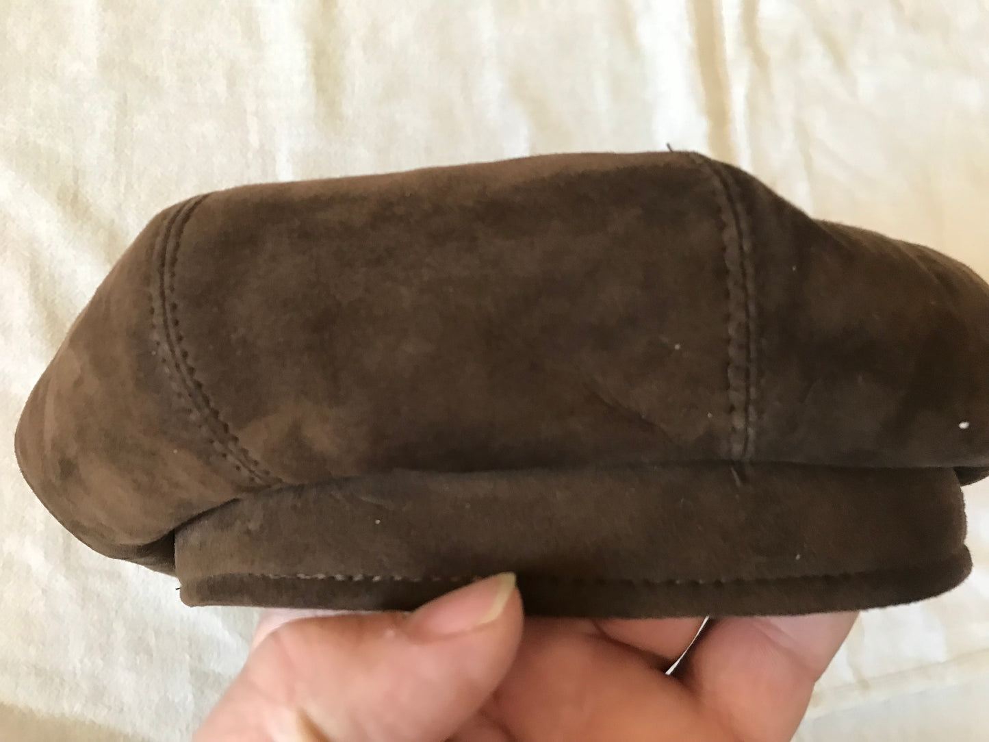 SHEARLING CLASSIC MEN'S UNISEX BAKERS SICILIAN FLAT NWESBOY HAT SIZE MEDIUM  BROWN