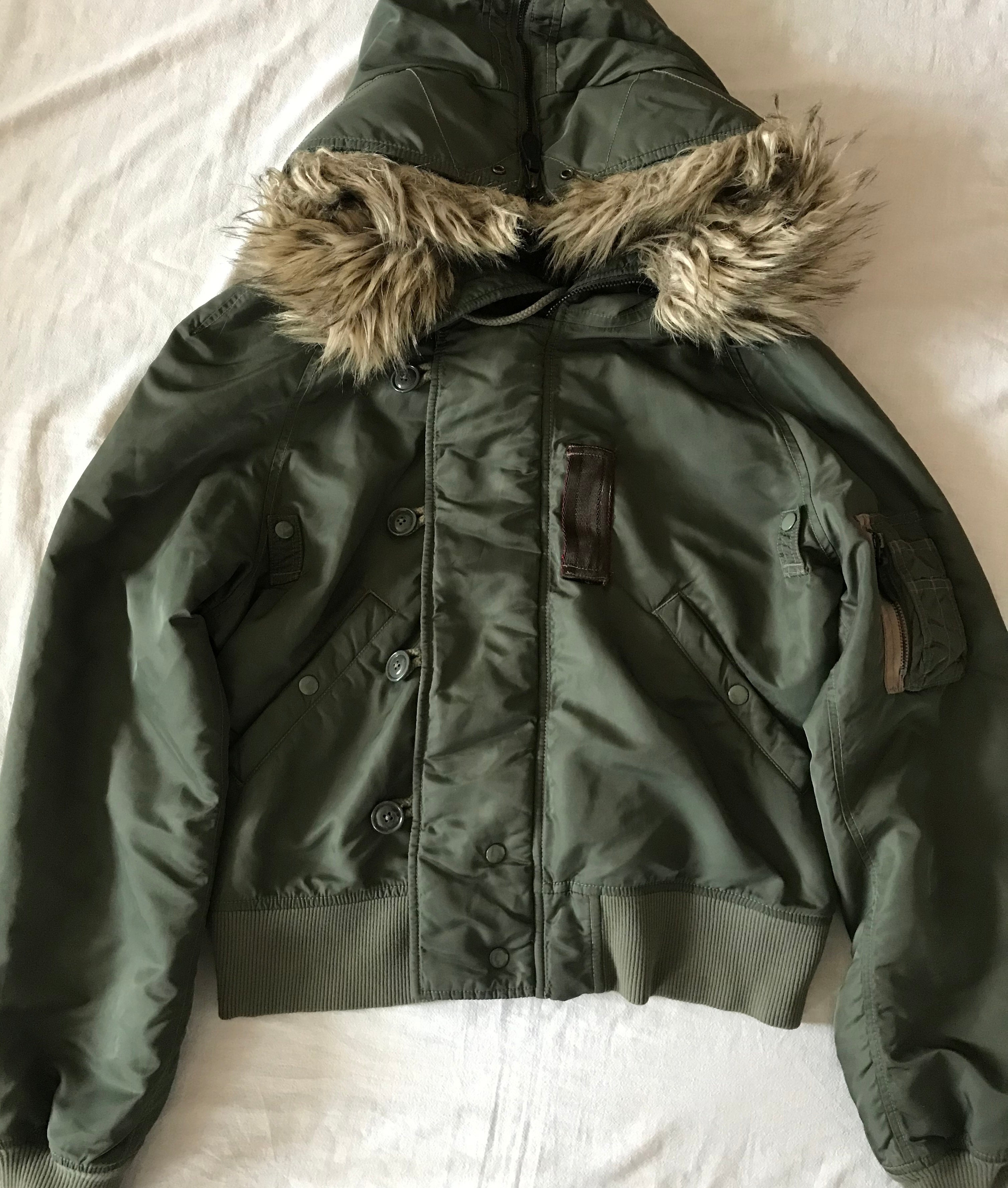 RALPH LAUREN DENIM AND SUPPLY MEN'S OR UNISEX OLIVE GREEN HOODED